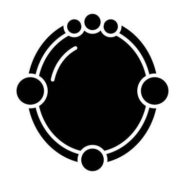 Siyah beyaz çizgi film simgesinin vektör çizimi