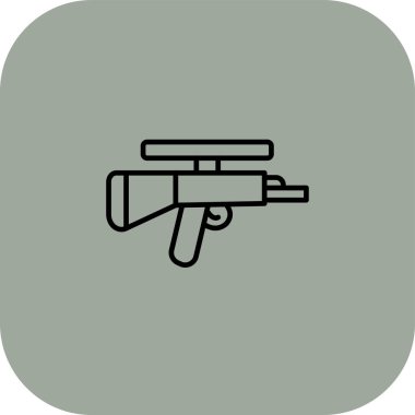 silah simgesi vektör illüstrasyonu