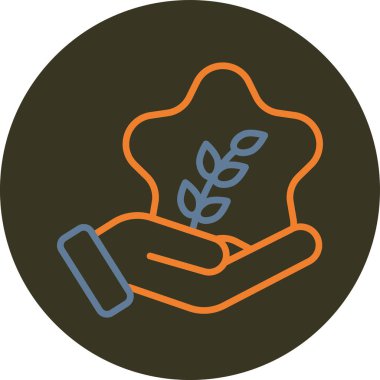 ekoloji ve çevre koruma simgesi, vektör illüstrasyonu