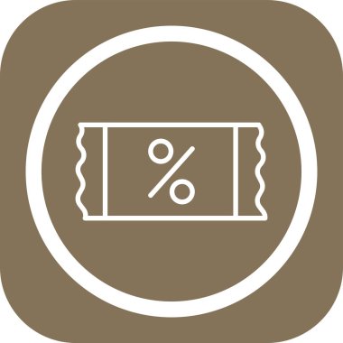 Moda Biçiminde Yüzdelik Simgesi İzole Arkaplan