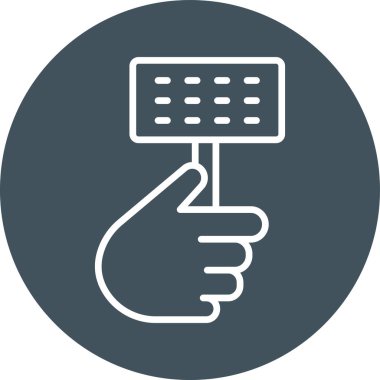 El ele tutuşan tornavida simgesi ana hat biçiminde