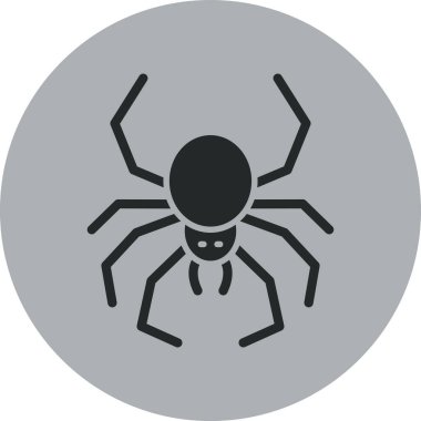 Örümcek ikonu vektör çizim şablonu
