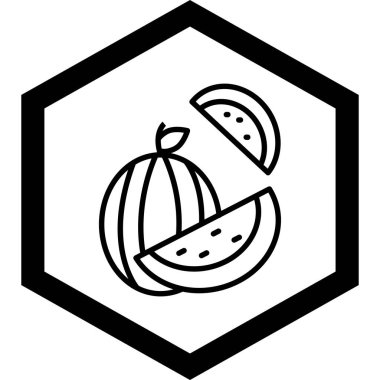 vektör simgesi, meyve ve yiyeceğin çizimi, özet