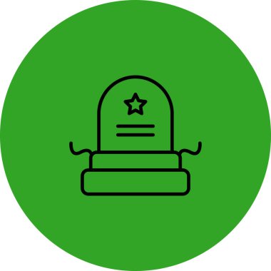 mezar simgesi, vektör çizimi