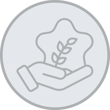 Ağaç simgesinin bir dalı olan bir çelengin vektör çizimi