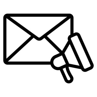 e- posta harfi simgesi vektör illüstrasyon tasarımı