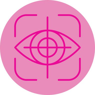 göz vektörü simgesi modern basit tasarım çizimi