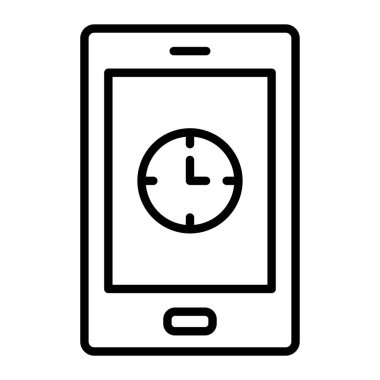 Akıllı saat ikonu. Beyaz arkaplanda izole edilmiş web tasarımı için Akıllı Saat vektör simgesi