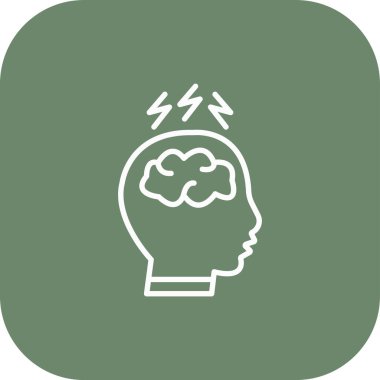 Ampulle insan beyninin vektör çizimi