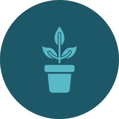 Bitki simgesinin vektör illüstrasyonu