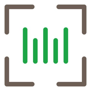 bar çizelgesi diyagramı ikon vektör çizimi