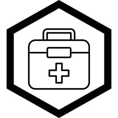 İlk yardım kiti vektör illüstrasyonu