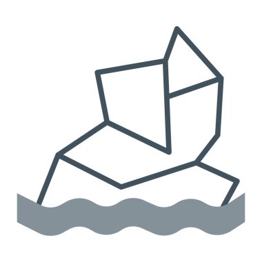 deniz suyu simgesi, vektör illüstrasyonu