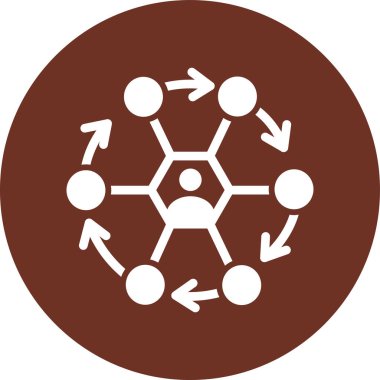 şebeke. Web simgesi basit illüstrasyon