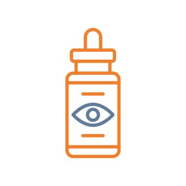 göz vektörü ince çizgi simgesi