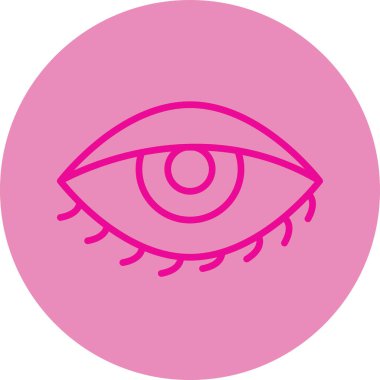 Göz. Web simgesi basit illüstrasyon