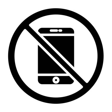 cep telefonu ikonu vektör illüstrasyonu