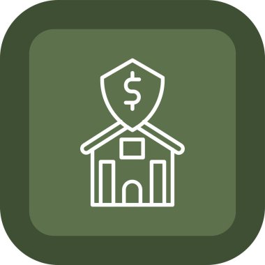 Dolar. Web simgesi basit illüstrasyon