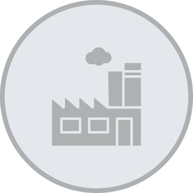 Fabrika simgesinin vektör illüstrasyonu