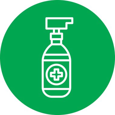 Modern b 'nin vektör illüstrasyonu sprey ikonundan yoksun