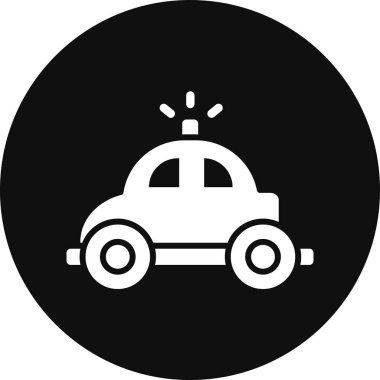 araba simgesi, vektör illüstrasyonu