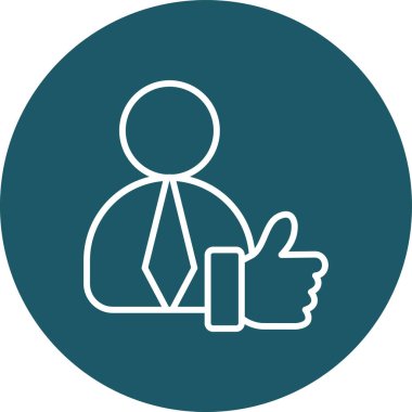 İş ve teknoloji simgesinin vektör illüstrasyonu