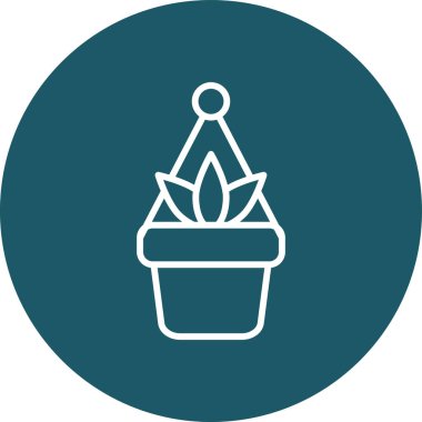 vektör kaktüs simgesi illüstrasyonu