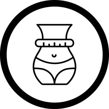 Elinde bal kavanozu olan bir kadının vektör çizimi