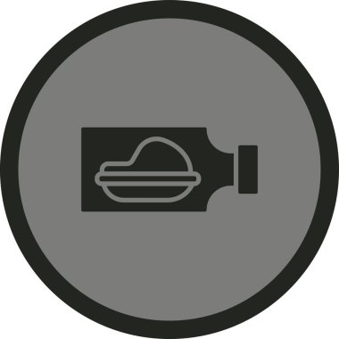 Benzersiz yemek şapkası vektör simgesi