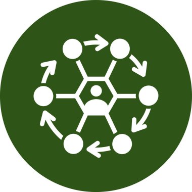 şebeke. Web simgesi basit illüstrasyon