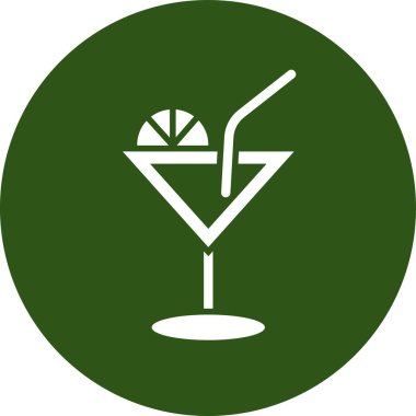 Kokteyl. Ağ simgesi. dizayn