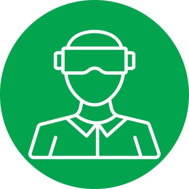 Modern insan simgesinin vektör illüstrasyonu