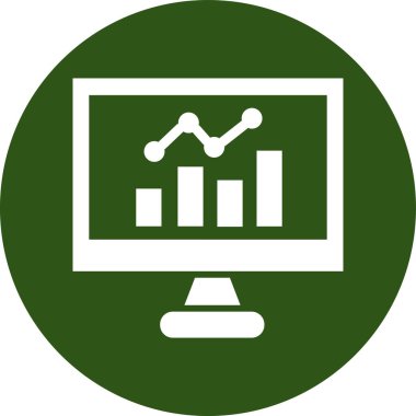 İş grafiği simgesinin vektör illüstrasyonu