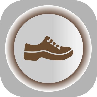 Koşu Ayakkabı simgesi. Vektör çizim