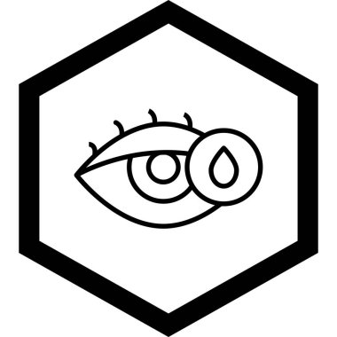 Göz simgesinin vektör illüstrasyonu