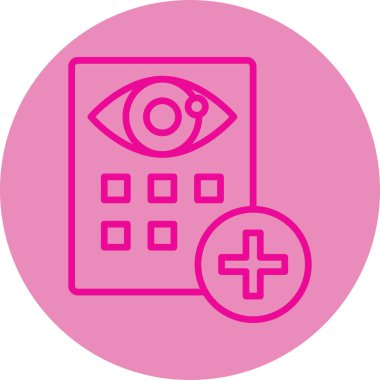 Göz simgesi vektör illüstrasyonu