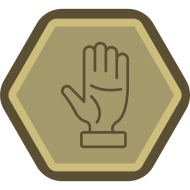 Moda Biçimli Palmiye Ağacı Simgesi İzole Arkaplan