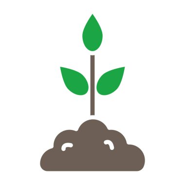 Topraklı ve bulutlu ıssız bir bitki