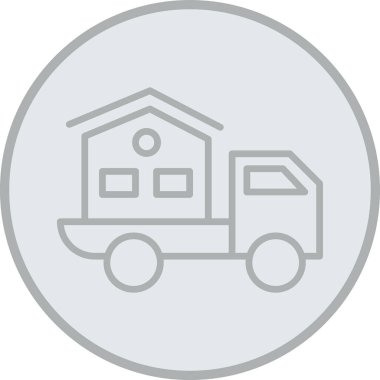 Ev. Web simgesi basit illüstrasyon