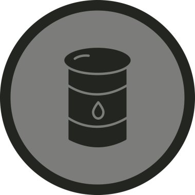 Namlu vektör simgesi modern basit tasarım illüstrasyonu