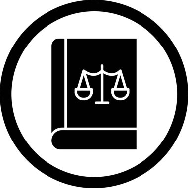 kanun simgesi vektör illüstrasyonu