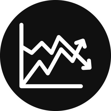 İş ve finans simgesinin vektör illüstrasyonu