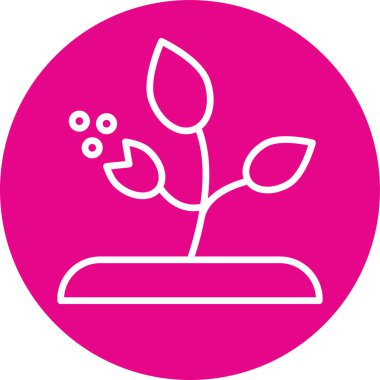 Ağaç simgesinin vektör illüstrasyonu