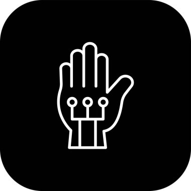 el simgesi vektör illüstrasyonu