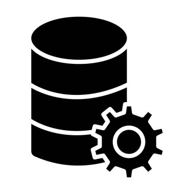 veritabanı sembolü, vektör illüstrasyonu