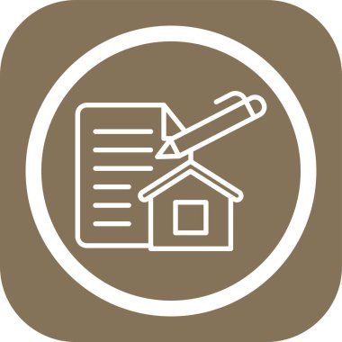 Ev. Web simgesi basit illüstrasyon