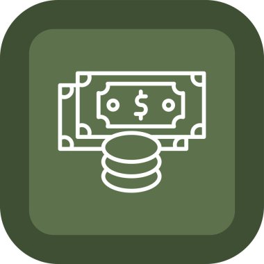 Dolar simgesi, vektör illüstrasyonu