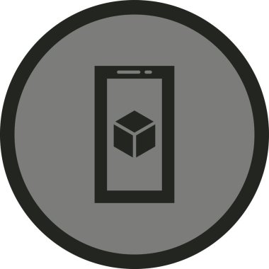 Moda düz biçimli cep telefonu simgesi beyaz arkaplanda izole edildi.