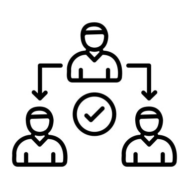 Ekip çalışması simge vektör çizim