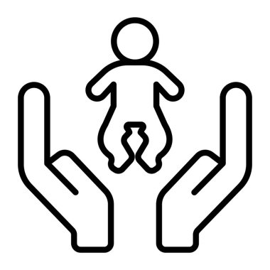 çocuk bebek oğlan simgesi, taslak biçimi